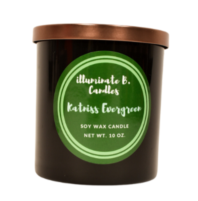 Katniss Evergreen soy wax candle from illuminate B. Candles