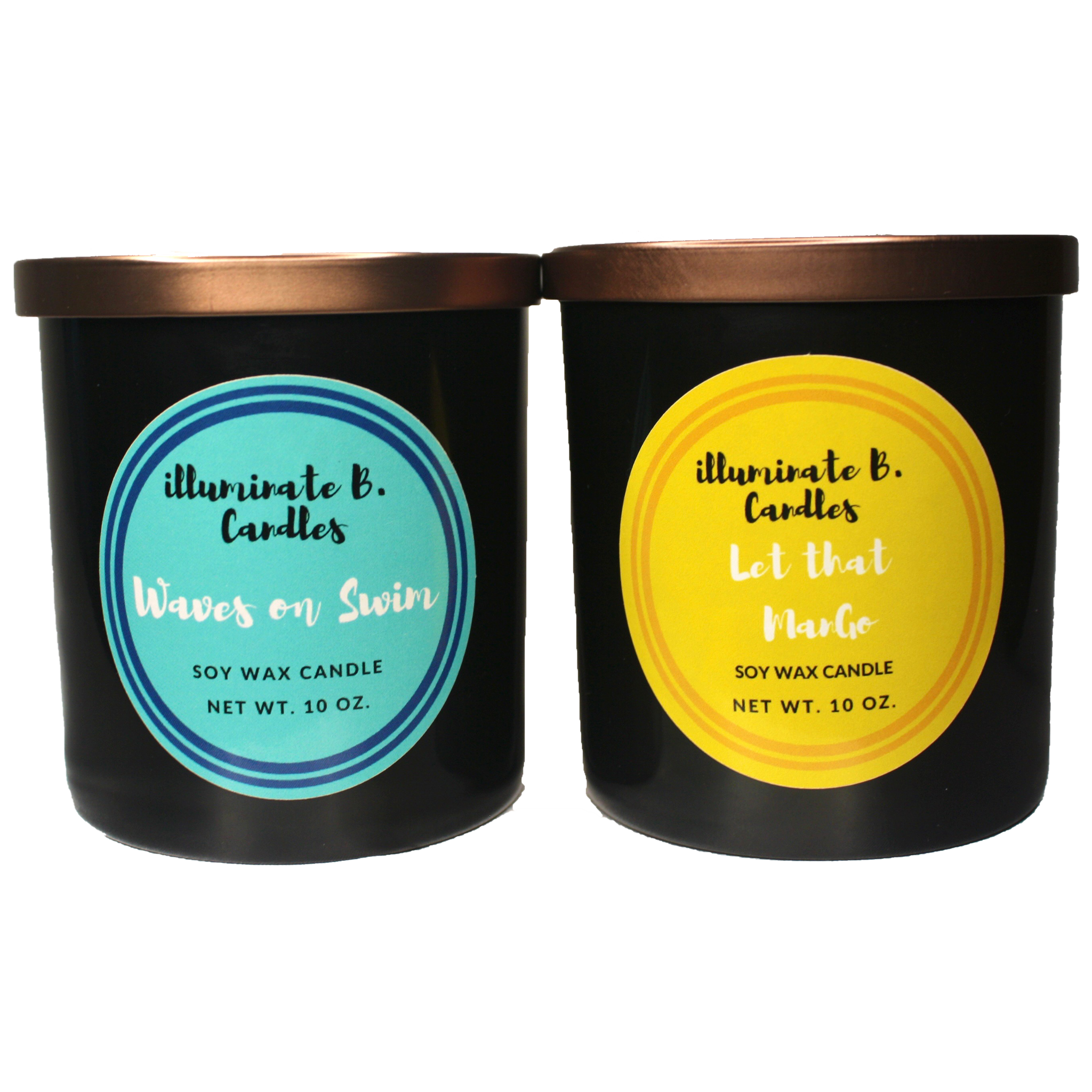 Dynamic Duo (2 Candle) Bundle ( Waves on Swim and Let That ManGo) from illuminate B. Candles