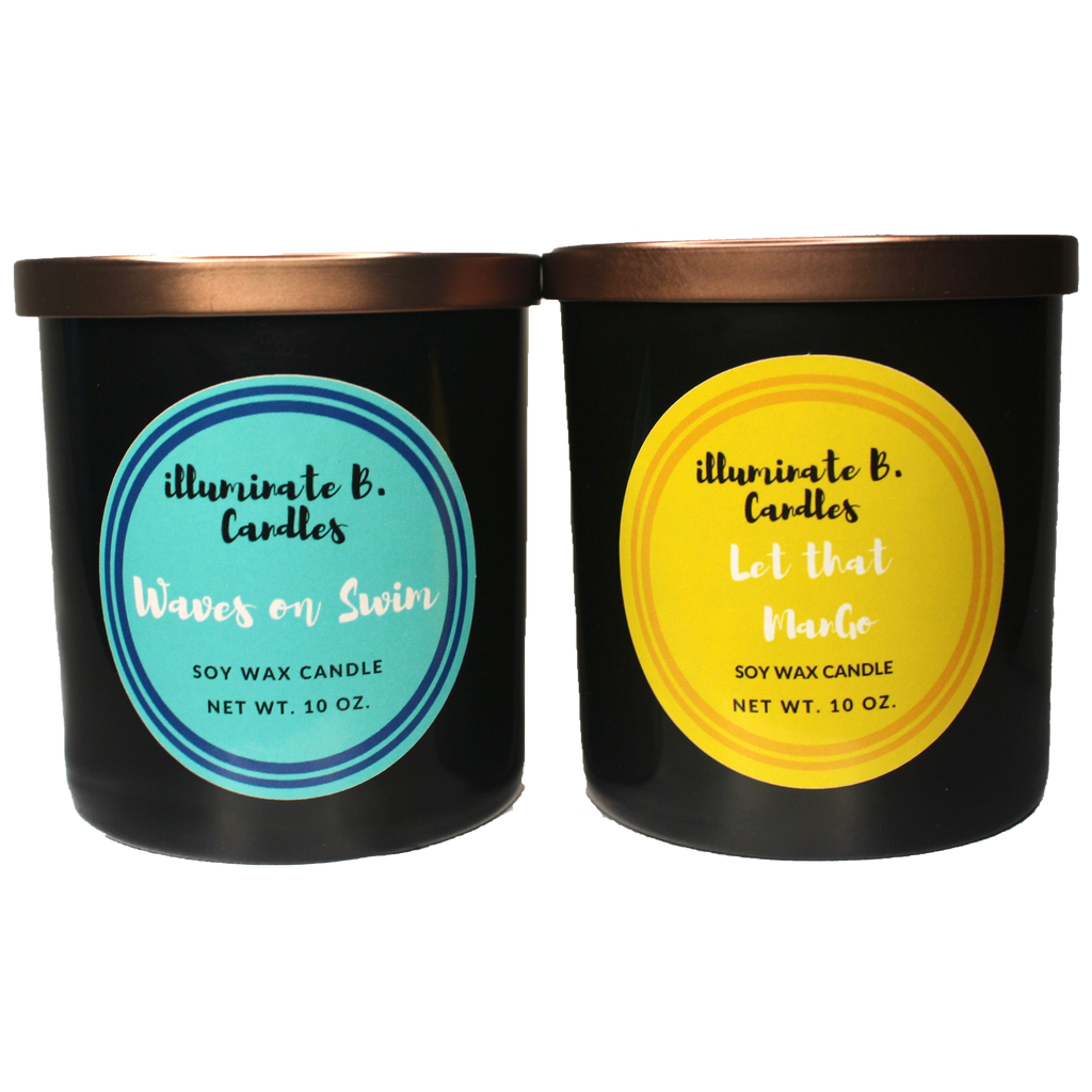 Dynamic Duo (2 Candle) Bundle ( Waves on Swim and Let That ManGo) from illuminate B. Candles
