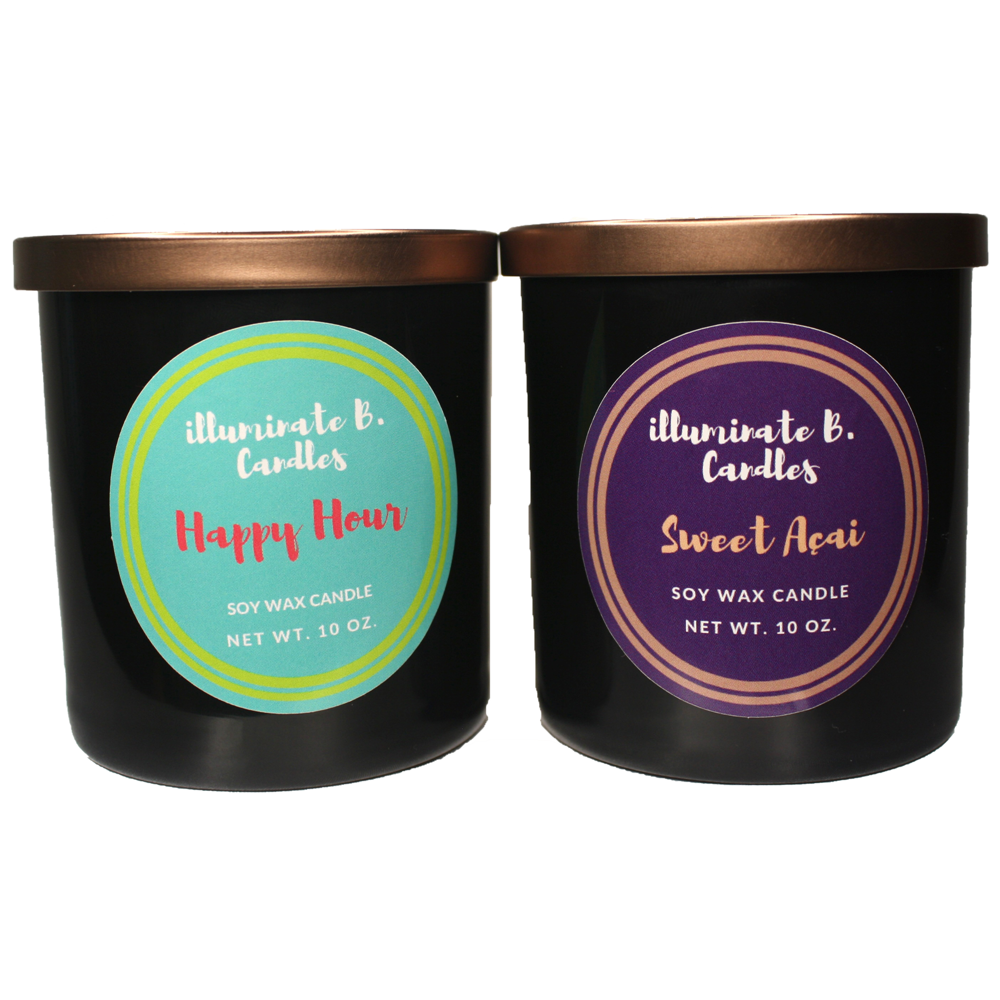 Dynamic Duo (2 Candle) Bundle (Sweet Acai and Happy Hour) from illuminate B. Candles