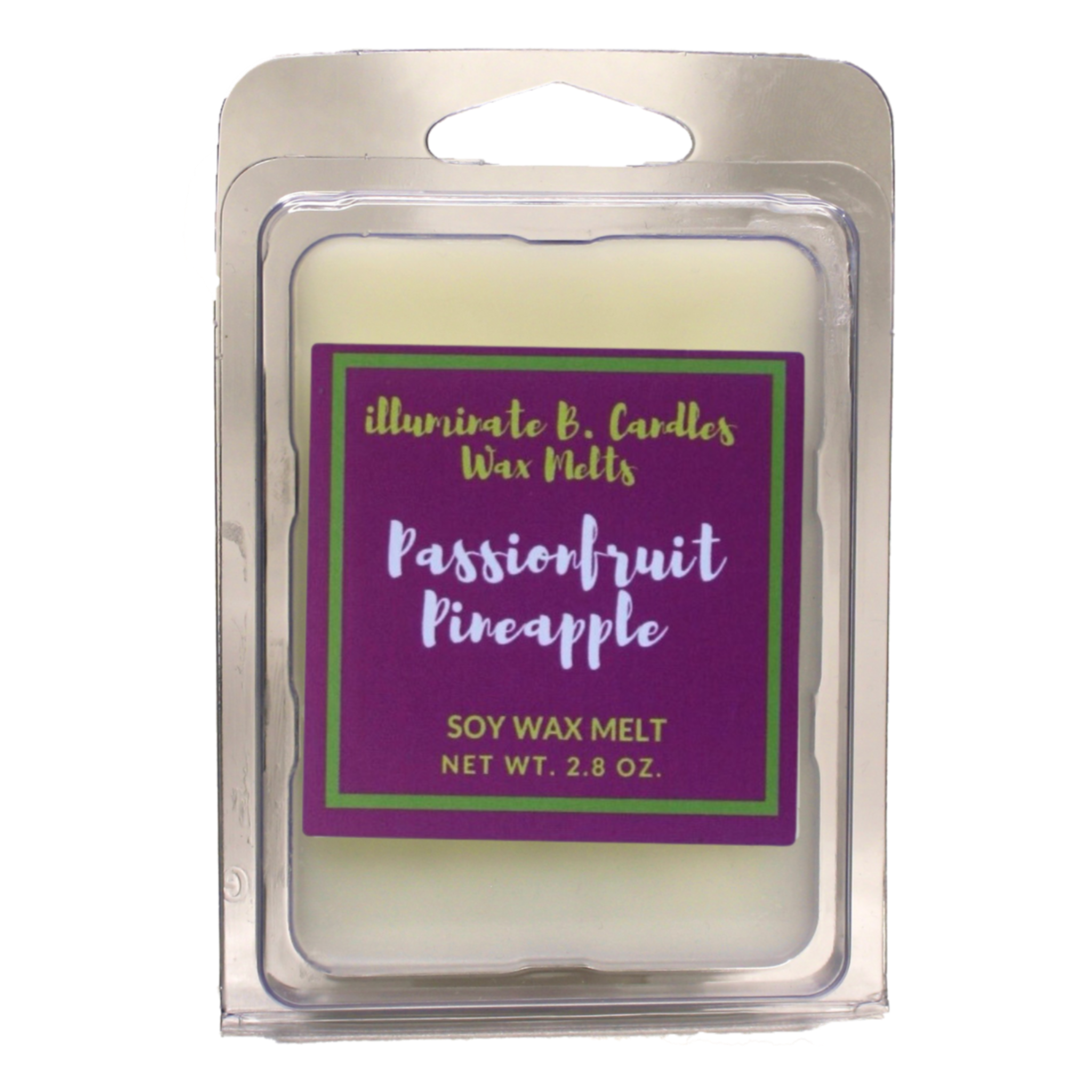 Passionfruit pineapple soy wax melt from illuminate B. Candles