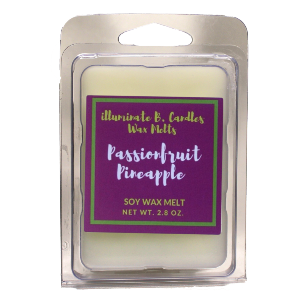 Passionfruit pineapple soy wax melt from illuminate B. Candles