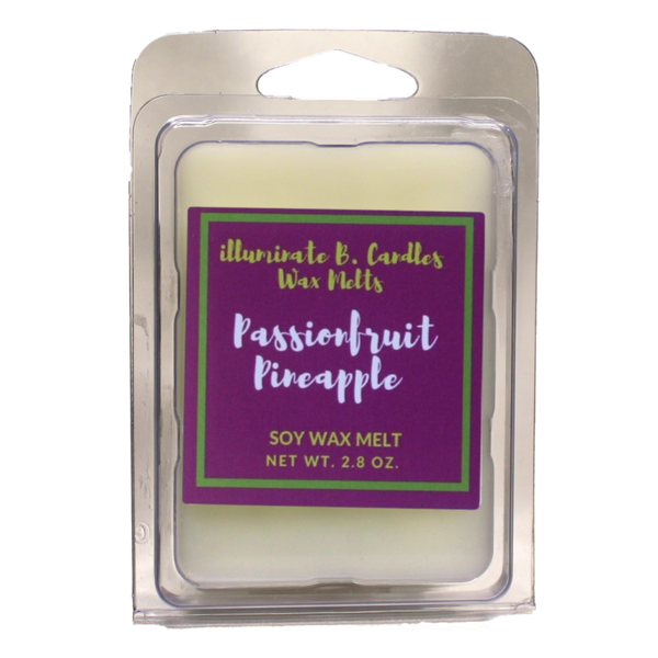Passionfruit pineapple soy wax melt from illuminate B. Candles