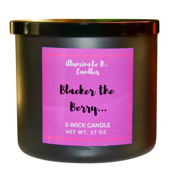 illuminate B. Candles 3 Wick Blacker the berry candle