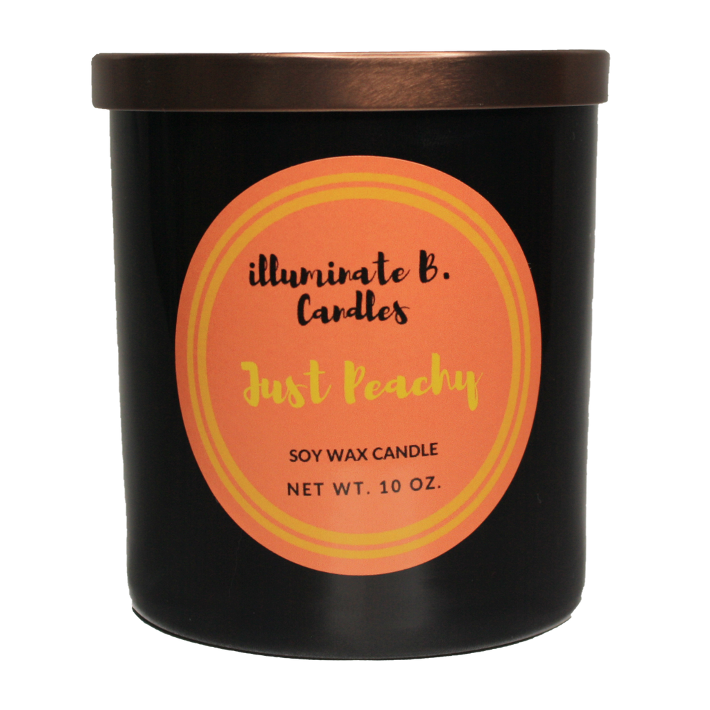 Just Peachy soy candle from illuminate B. Candles