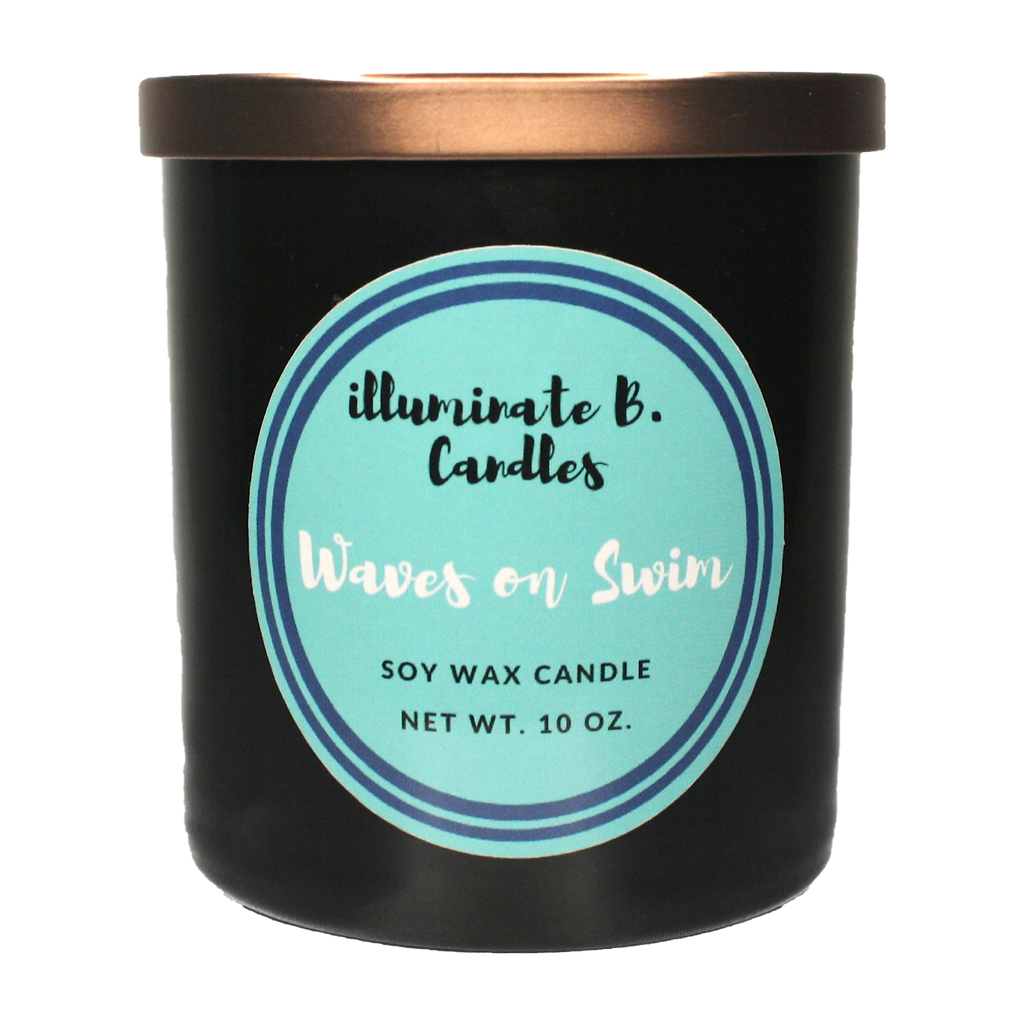 Waves on Swim Soy candle from illuminate B. Candles